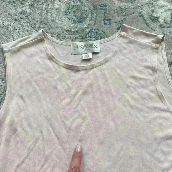 Women's Pink Dress Tank Size Petite L - Picture 6 of 6